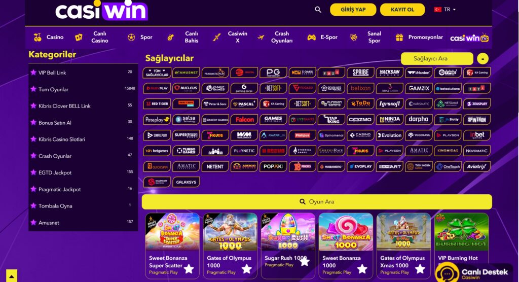 casiwin casino sağlayıcıları